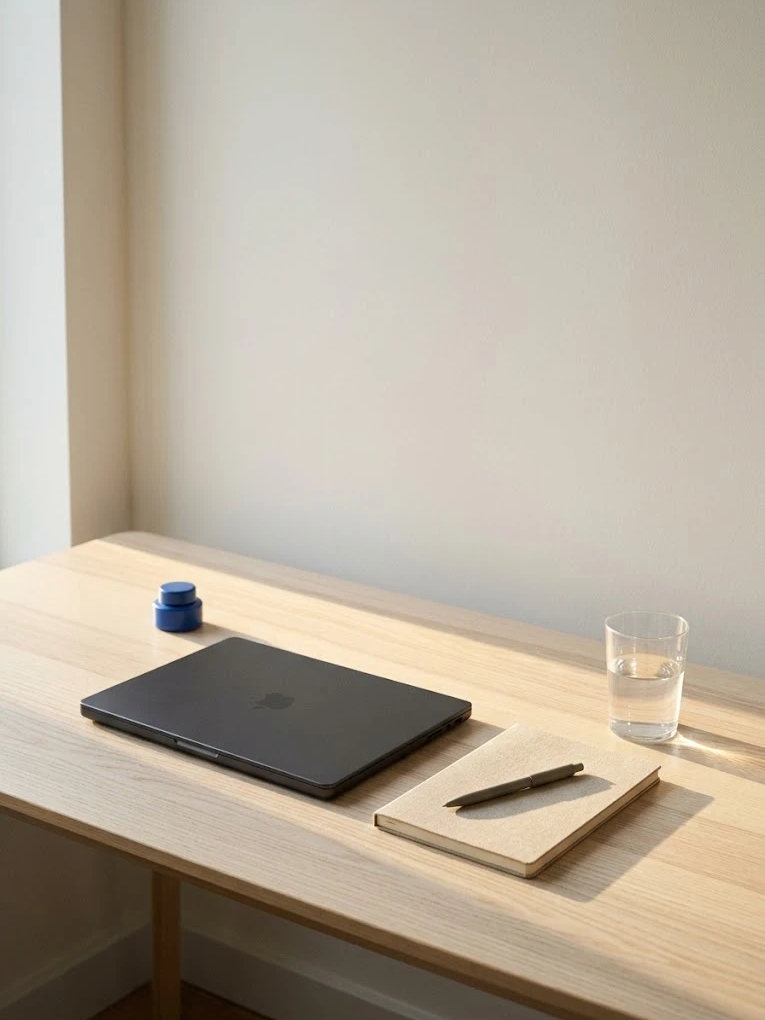 Un bureau calme en fin de journee